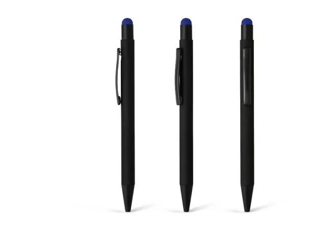 TITANIUM BLACK metal 'touch'' ball pen Royal blue