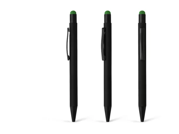 TITANIUM BLACK metal 'touch'' ball pen Kiwi