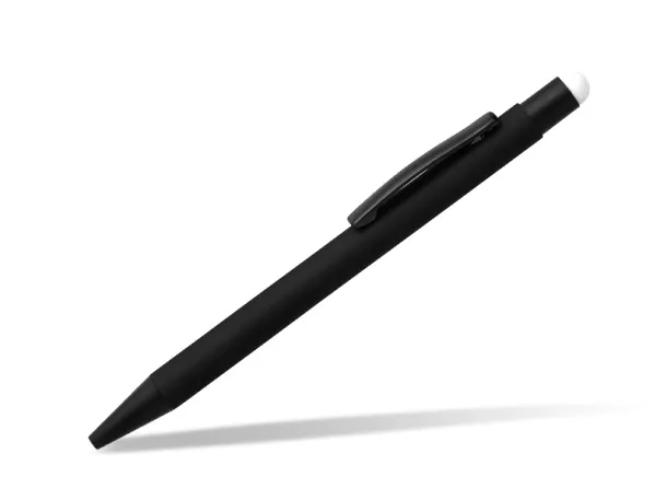 TITANIUM BLACK metal 'touch'' ball pen White