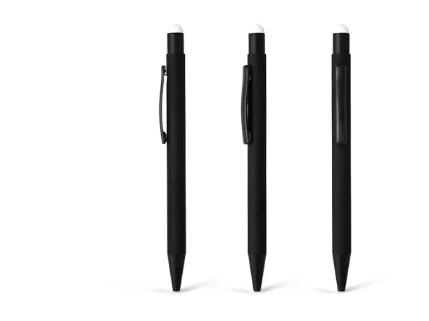 TITANIUM BLACK metal 'touch'' ball pen White