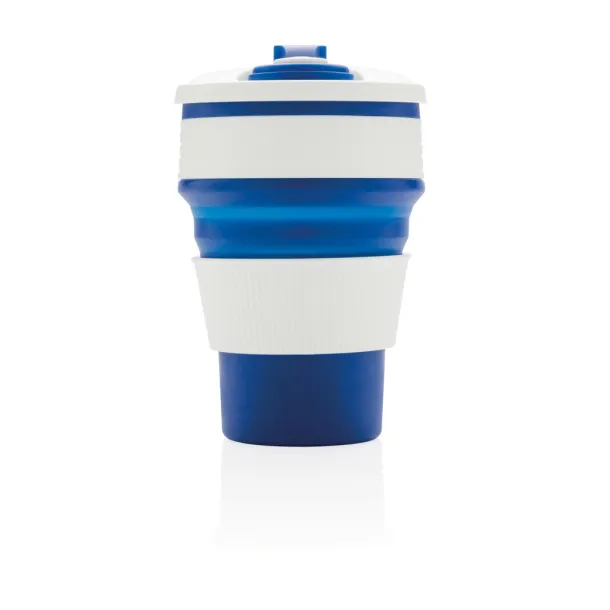  sklopiva silikonska šalica, 350 ml - XD Collection Plava