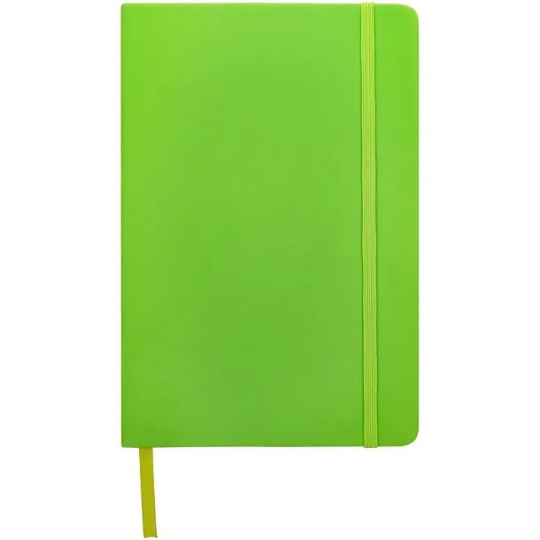 Spectrum A5 hard cover notebook Lime green