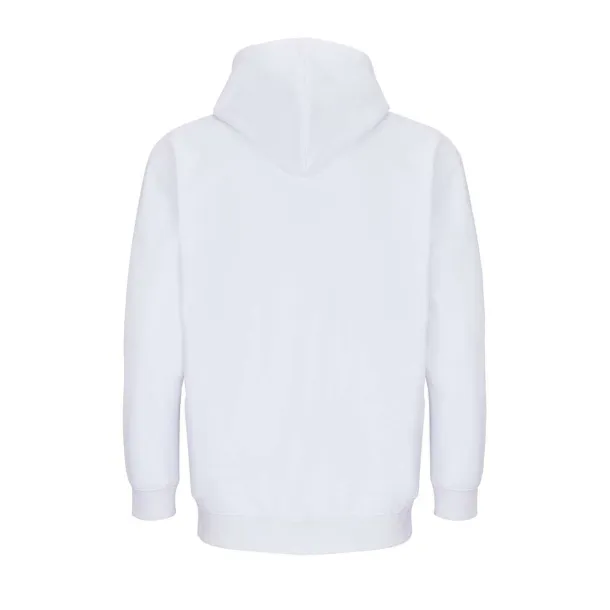 SOL'S CARTER unisex hoodie s patentnim zatvaračem - SOL'S Bijela