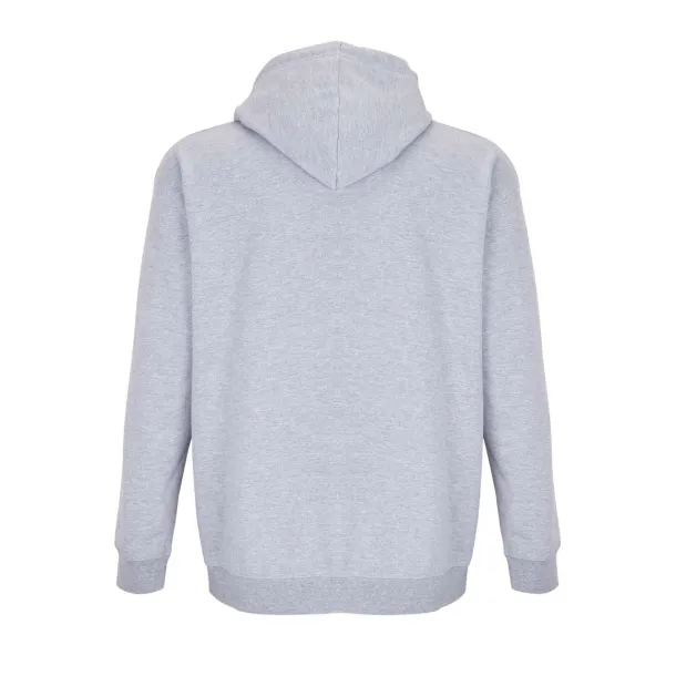 SOL'S CARTER unisex hoodie s patentnim zatvaračem, 280 g/m2 - SOL'S Grey Melange