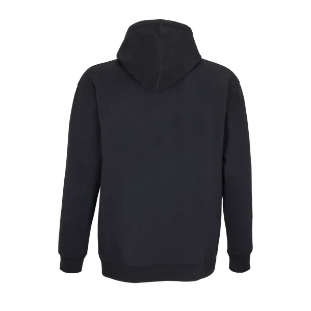 SOL'S CARTER unisex hoodie s patentnim zatvaračem, 280 g/m2 - SOL'S Crna