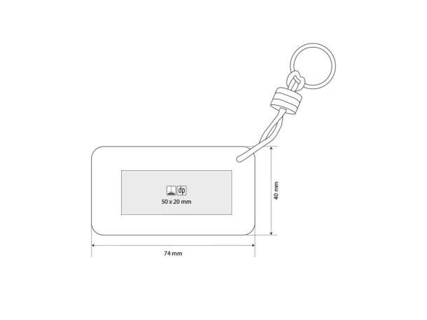 BOVA floating key holder made of EVA foam Kiwi