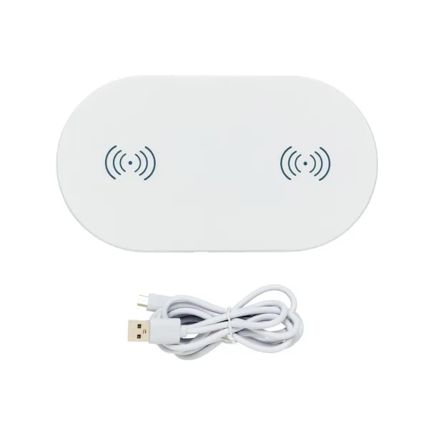  Double 5W wireless charger White