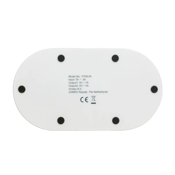 Double 5W wireless charger White