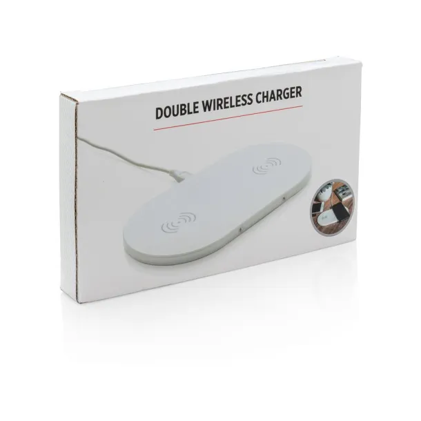  Double 5W wireless charger White