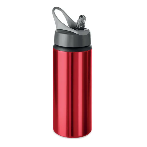 ATLANTA Aluminium bottle 600 ml Red