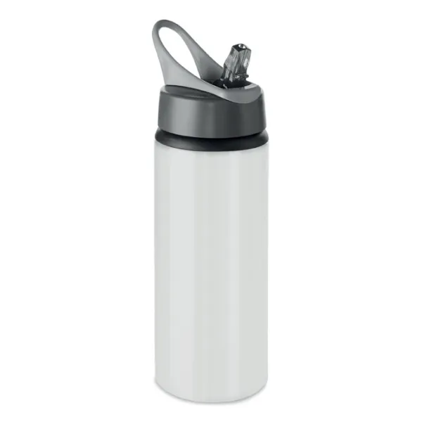 ATLANTA Aluminium bottle 600 ml White