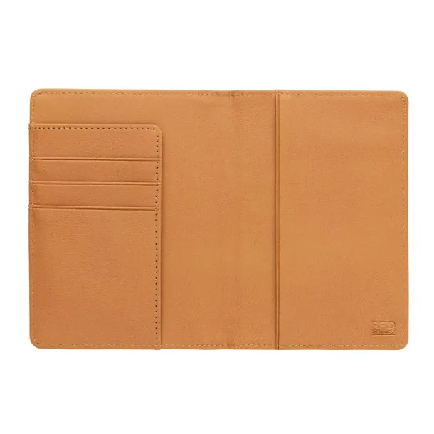  ECO Cork secure RFID passport cover - XD Collection Brown 