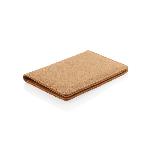  ECO Cork secure RFID passport cover - XD Collection Brown 