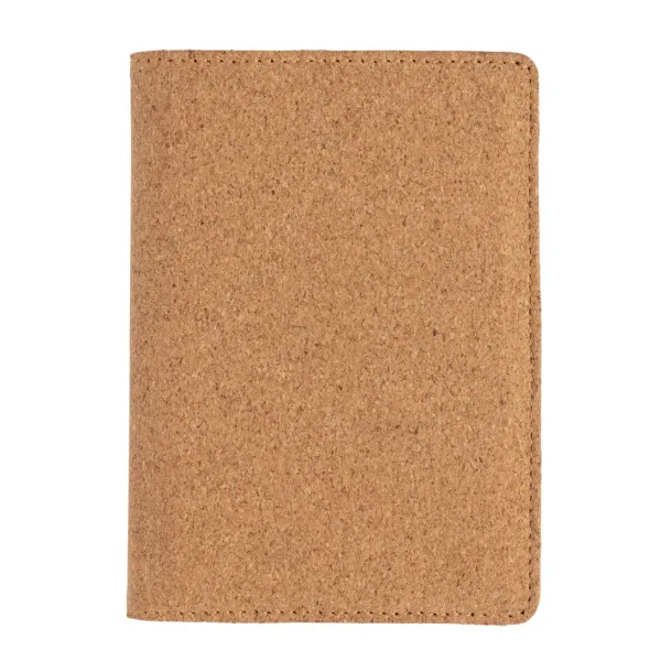  ECO Cork secure RFID passport cover - XD Collection Brown 