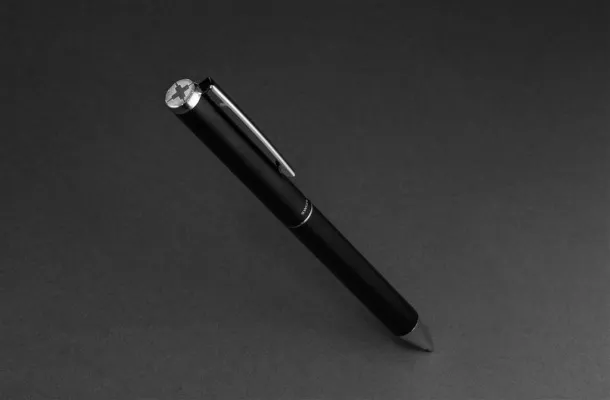  Swiss Peak Cedar RCS certified recycled aluminum pen - Swiss Peak Black 