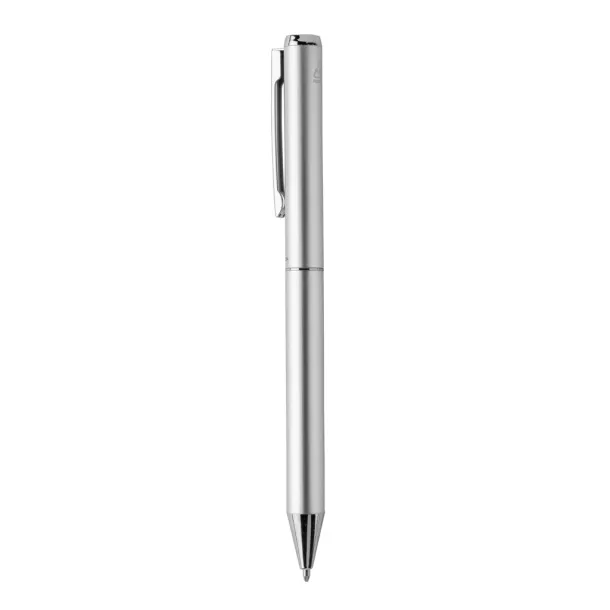  Swiss Peak Cedar RCS certified recycled aluminum pen - Swiss Peak Silver 