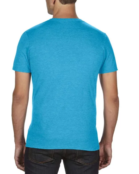  Tri-blend majica kratkih rukava - Anvil Heather Caribbean Blue