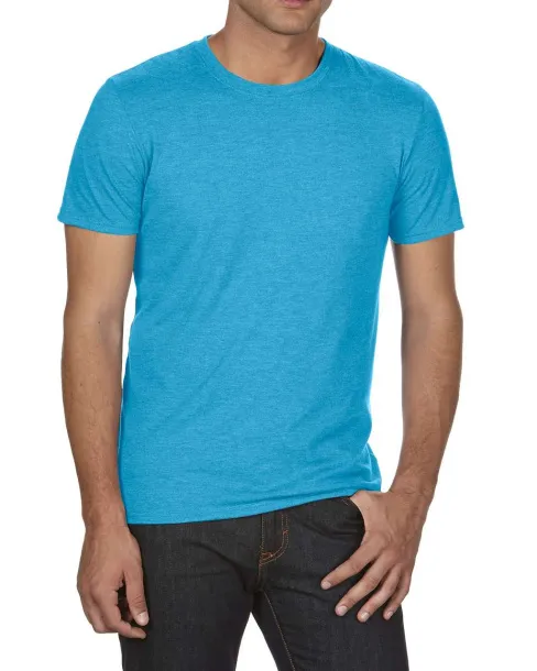  Tri-blend majica kratkih rukava - Anvil Heather Caribbean Blue