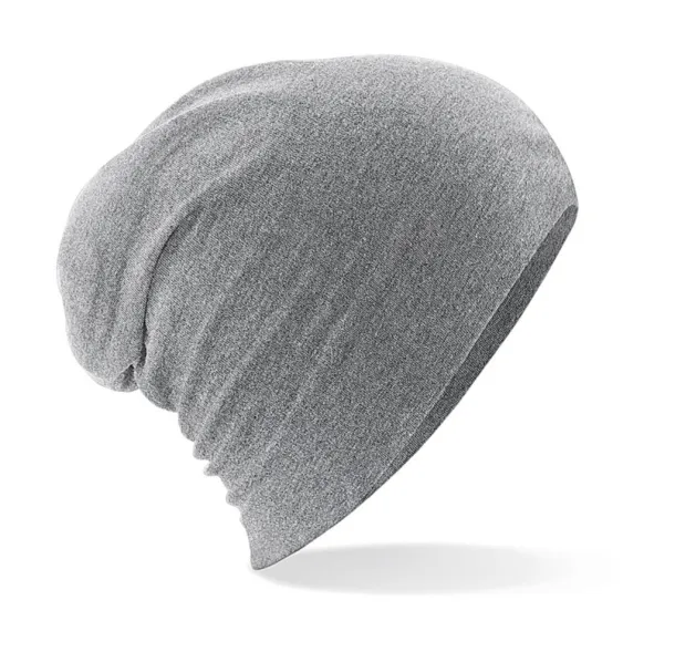  Hemsedal Cotton Slouch Beanie - Beechfield Heather Grey