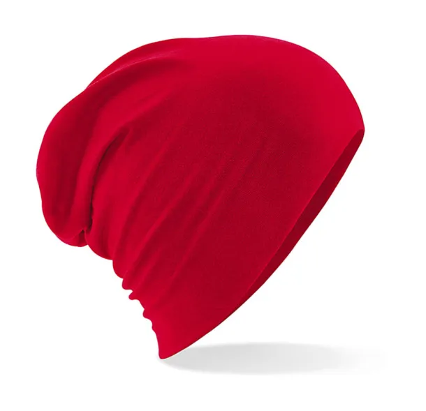  Hemsedal Cotton Slouch Beanie - Beechfield Classic Red