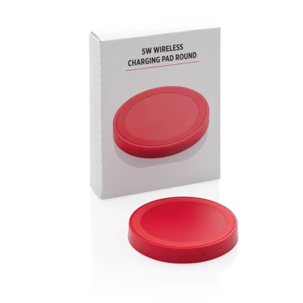  5W wireless charging pad round - XD Collection Red