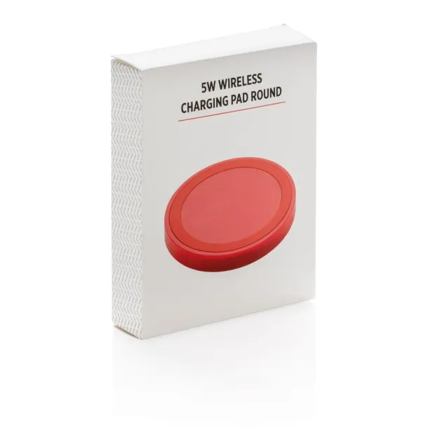  5W wireless charging pad round - XD Collection Red