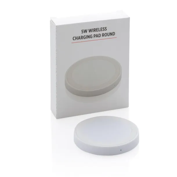  5W wireless charging pad round - XD Collection White 