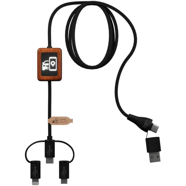 SCX.design C46 5-in-1 CarPlay cable - SCX.design Crna