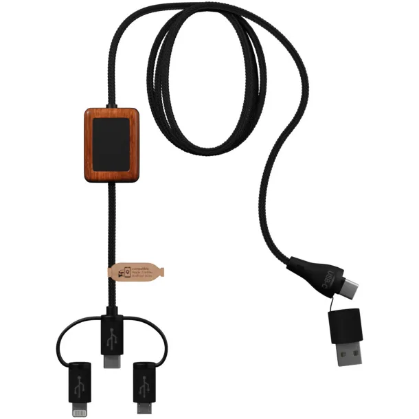 SCX.design C46 5-in-1 CarPlay cable - SCX.design Crna