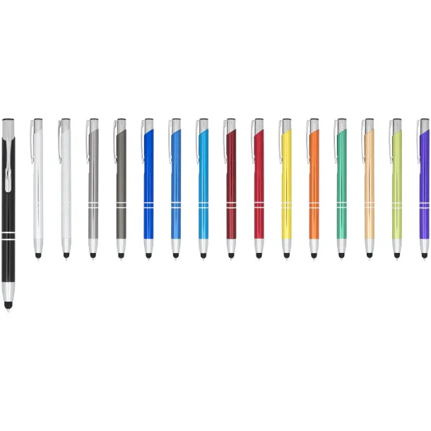 Moneta eloksirana aluminijska stylus kemijska olovka - Unbranded Gun metal