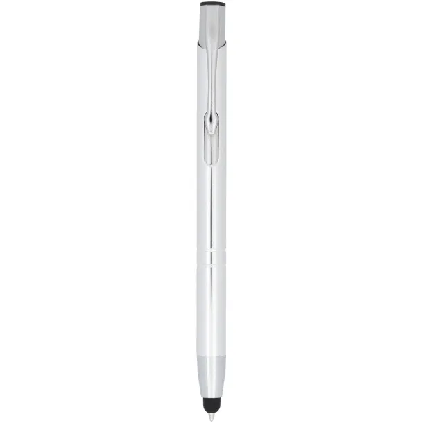 Moneta anodized aluminium click stylus ballpoint pen Titanium