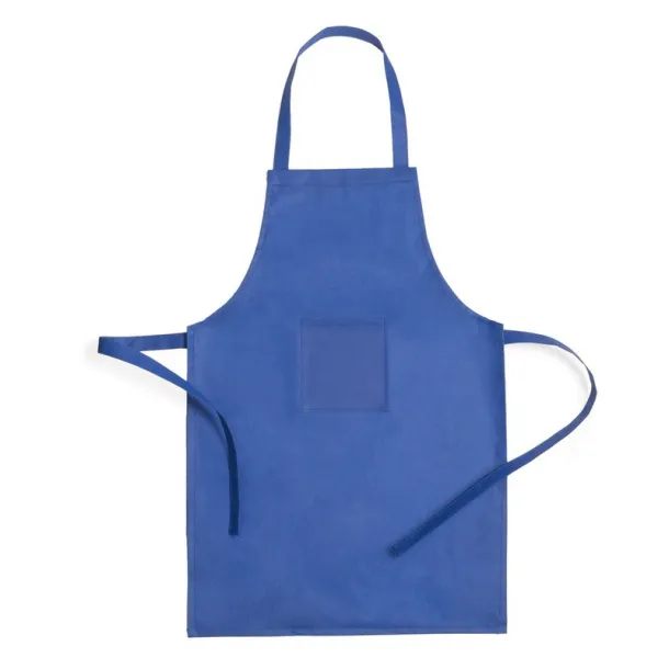  Cook set, kitchen apron with cook cap, children size blue