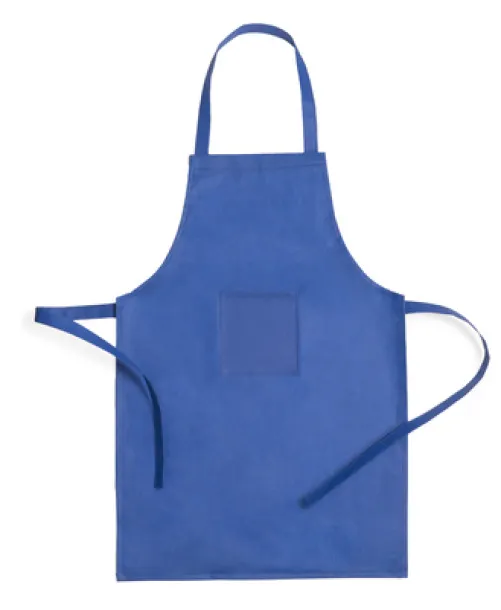  Cook set, kitchen apron with cook cap, children size blue