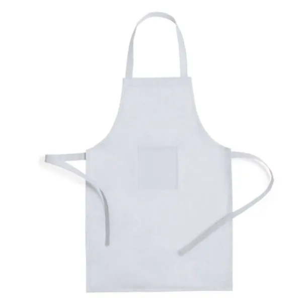  Cook set, kitchen apron with cook cap, children size white