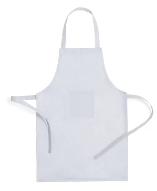  Cook set, kitchen apron with cook cap, children size white