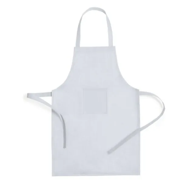  Cook set, kitchen apron with cook cap, children size white