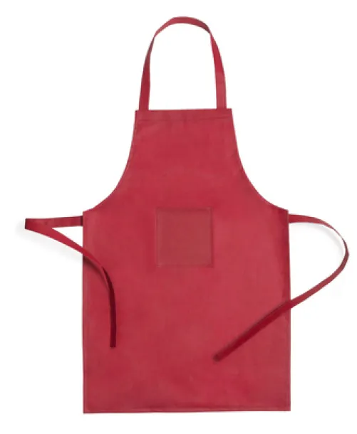  Cook set, kitchen apron with cook cap, children size Crvena