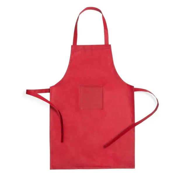  Cook set, kitchen apron with cook cap, children size red