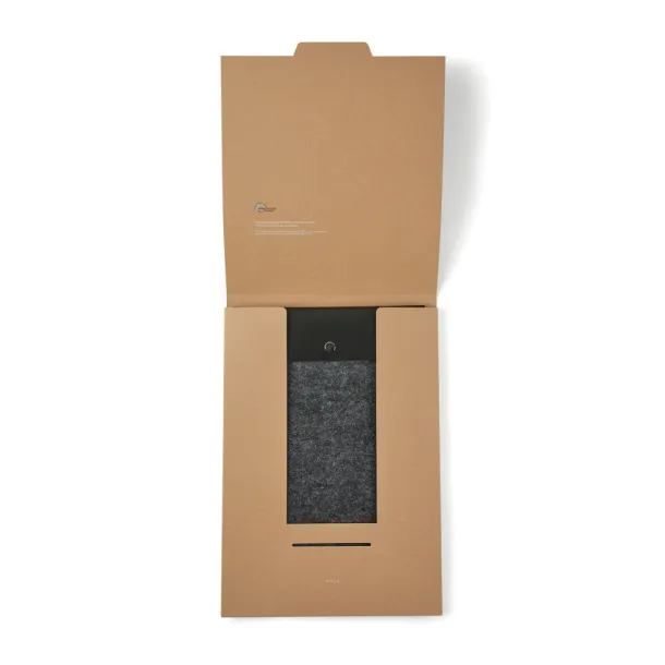  VINGA Albon futrola za 17" laptop od GRS recikliranog filca - Vinga Crna