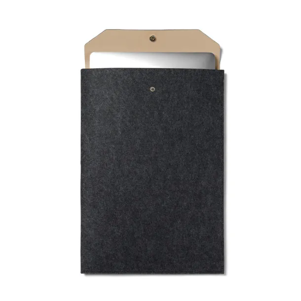  VINGA Albon GRS recycled felt 17" laptop sleeve - Vinga Crna