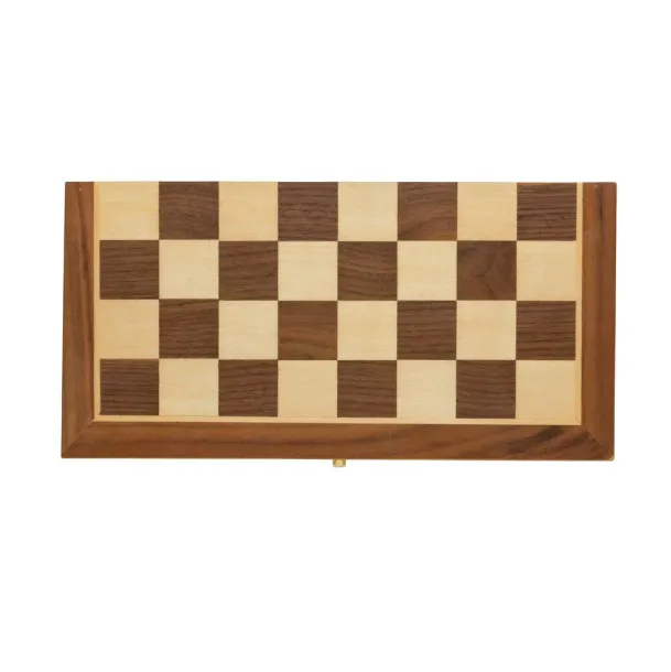  Luxury wooden foldable chess set Brown