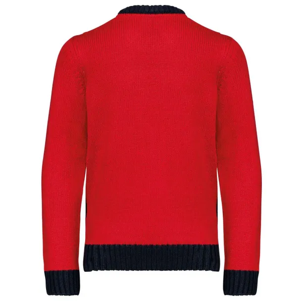  KIDS’ CREW NECK CHRISTMAS JUMPER - Kariban Cherry Red