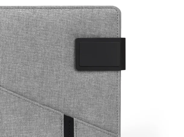 POWER NOTE Notes s prijenosnom baterijom, A5 Siva