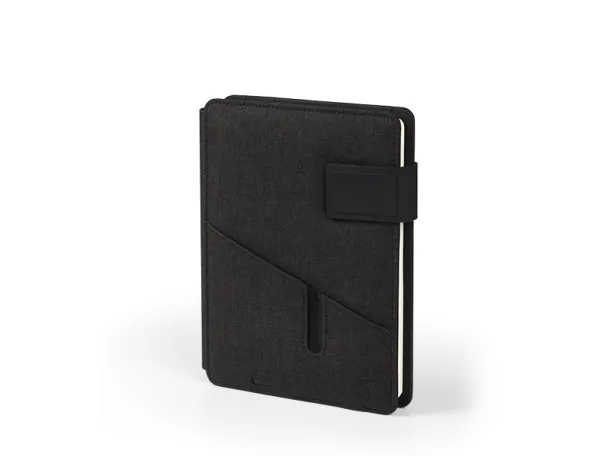 POWER NOTE Notes s prijenosnom baterijom, A5 Crna