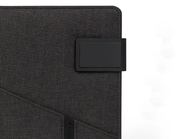 POWER NOTE Notes s prijenosnom baterijom, A5 Crna