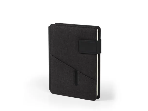 POWER NOTE A5 notebook with power bank Black