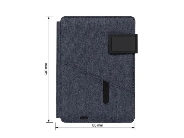 POWER NOTE A5 notebook with power bank Blue