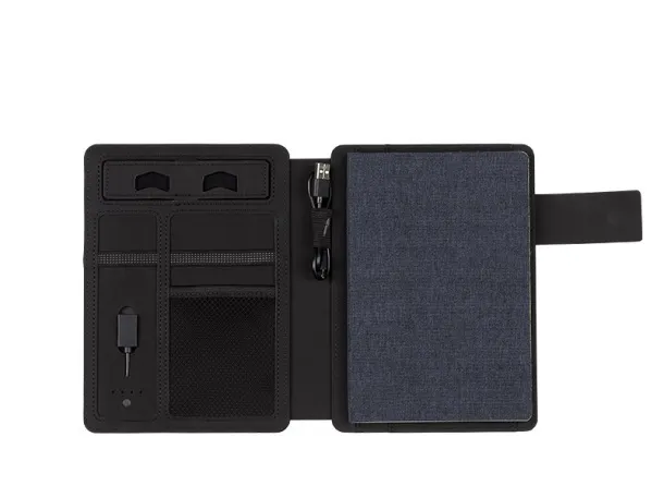 POWER NOTE Notes s prijenosnom baterijom, A5 Plava