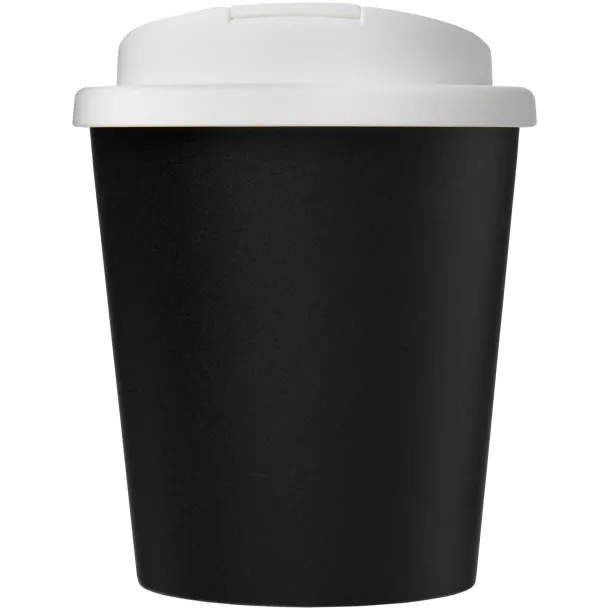 Americano® Espresso Eco 250 ml recycled tumbler with spill-proof lid Solid black White