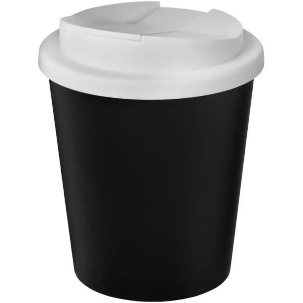 Americano® Espresso Eco 250 ml recycled tumbler with spill-proof lid Solid black White